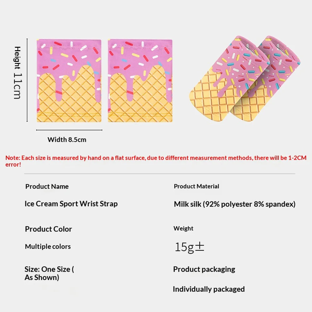1 Pair Children Wrist Guards Sweat Absorbing Summer Milk Silk Breathable Sports Wristbands for Kids - 001 - 5