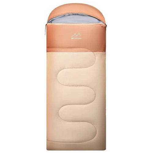 UPDOWN 2.4KG  /  -5~8 Degrees Celsius Envelope Sleeping Bag Adult Winter Thick Warm Outdoor Camping Warm Sleep Bag - Beige - 1