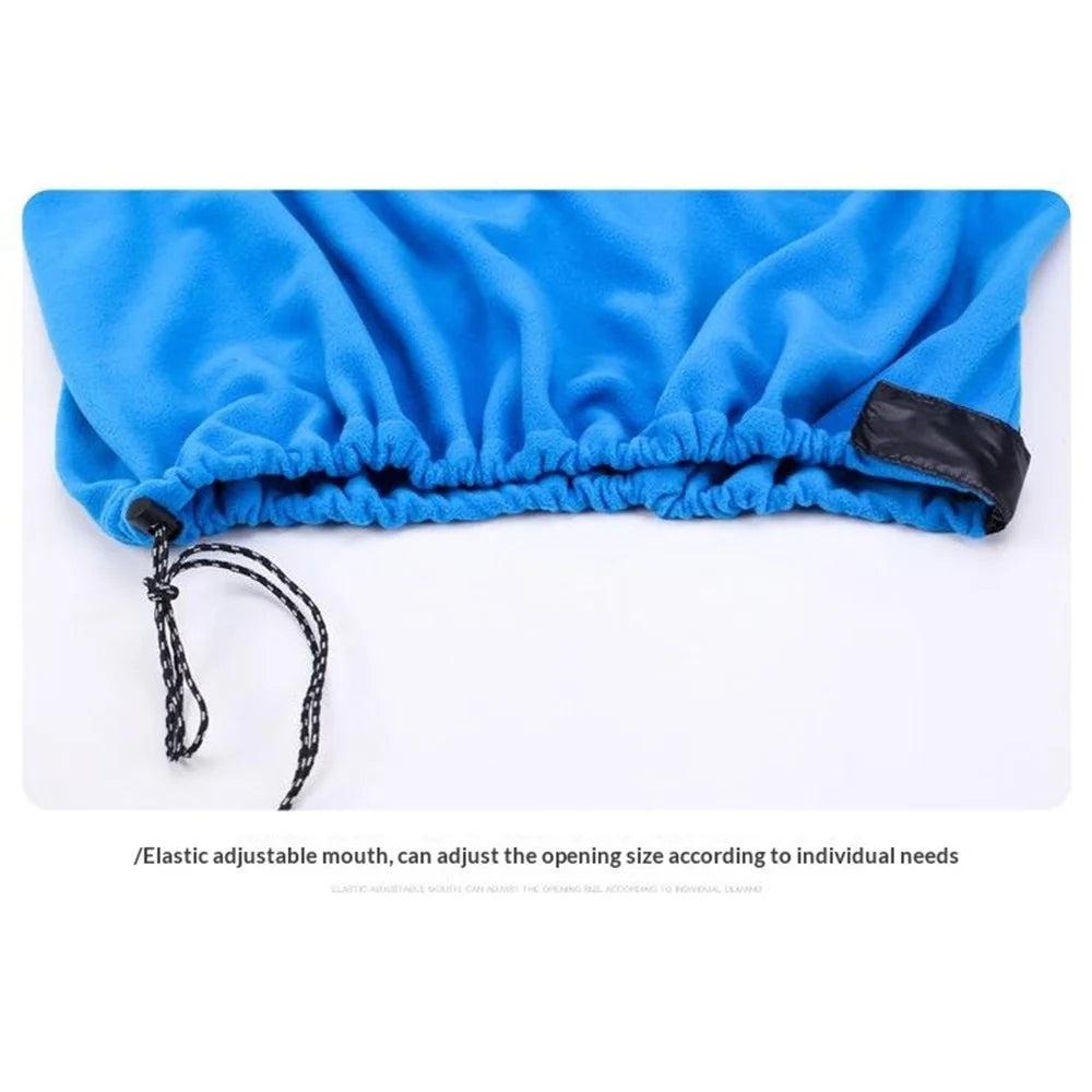 180 x 70 - 75cm Fleece Sleeping Bag Lightweight Portable Inner Liner for Outdoor Camping Travel - Pink - 7