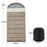 2.5kg 100cm Extra Wide Adult Sleeping Bag Winter Thick Warm 0℃ Outdoor Camping Envelope Hooded Sleeping Bag - Khaki - 1