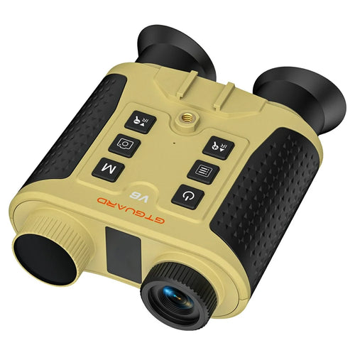 GTGUARD V6 4K Night Vision Binoculars Dual Mode 8X Digital Zoom 300m Range 1080P Recording Digital Telescope for Hunting - Sand Color - 1