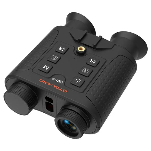 GTGUARD V6 Pro 4K Night Vision Binoculars with Precision Ranging Function Dual Mode 8X Digital Zoom 300m Range 1080P Recording Digital Telescope for Hunting - Black - 1