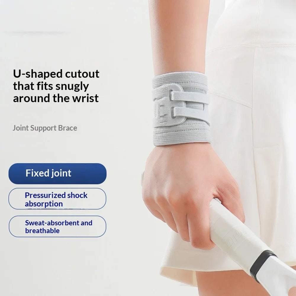1Pc TFCC Wrist Support for Tendon Injury U-Shape Design Wrist Brace for Tennis Badminton Sports - Grey S - 3