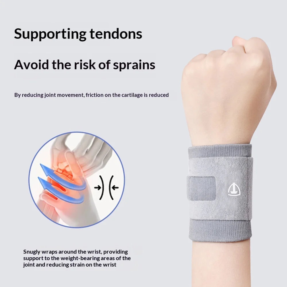 1Pc TFCC Wrist Support for Tendon Injury U-Shape Design Wrist Brace for Tennis Badminton Sports - Grey S - 4