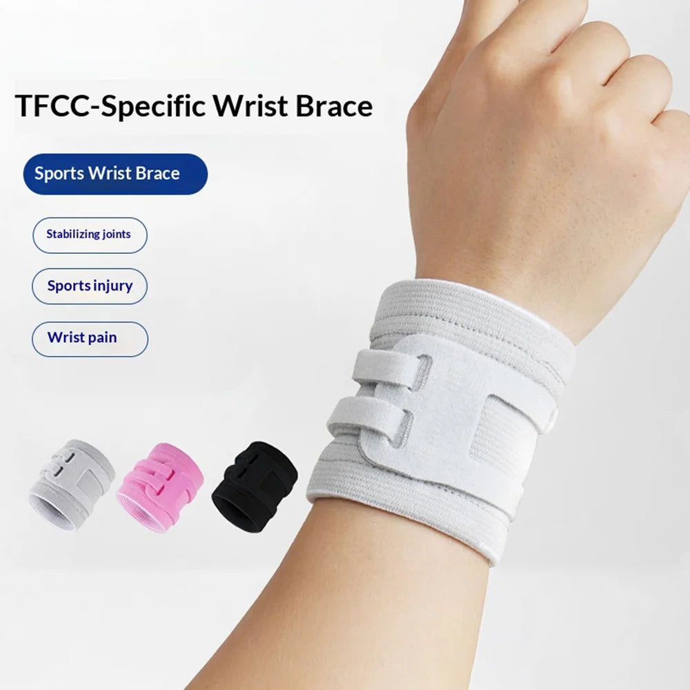 1Pc TFCC Wrist Support for Tendon Injury U-Shape Design Wrist Brace for Tennis Badminton Sports - Grey S - 6