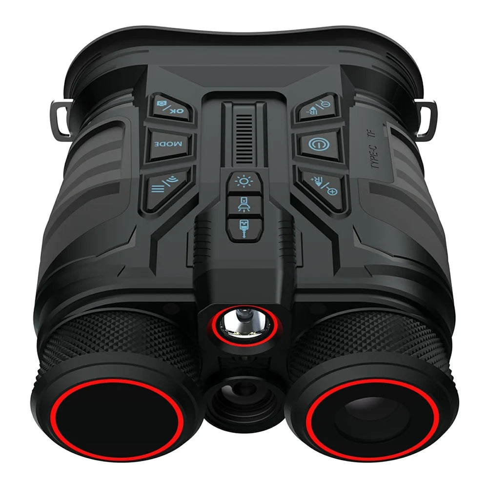 D68 5K Tactical Night Vision Binoculars 800M Distance Measurement Anti-Shake Flash Light for Outdoor Adventure - Black - 3