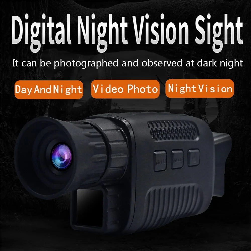 NV1000 Outdoor Hunting Camping Infrared IR Night Vision Digital Video Camera Monocular Scope Telescope - Black - 7