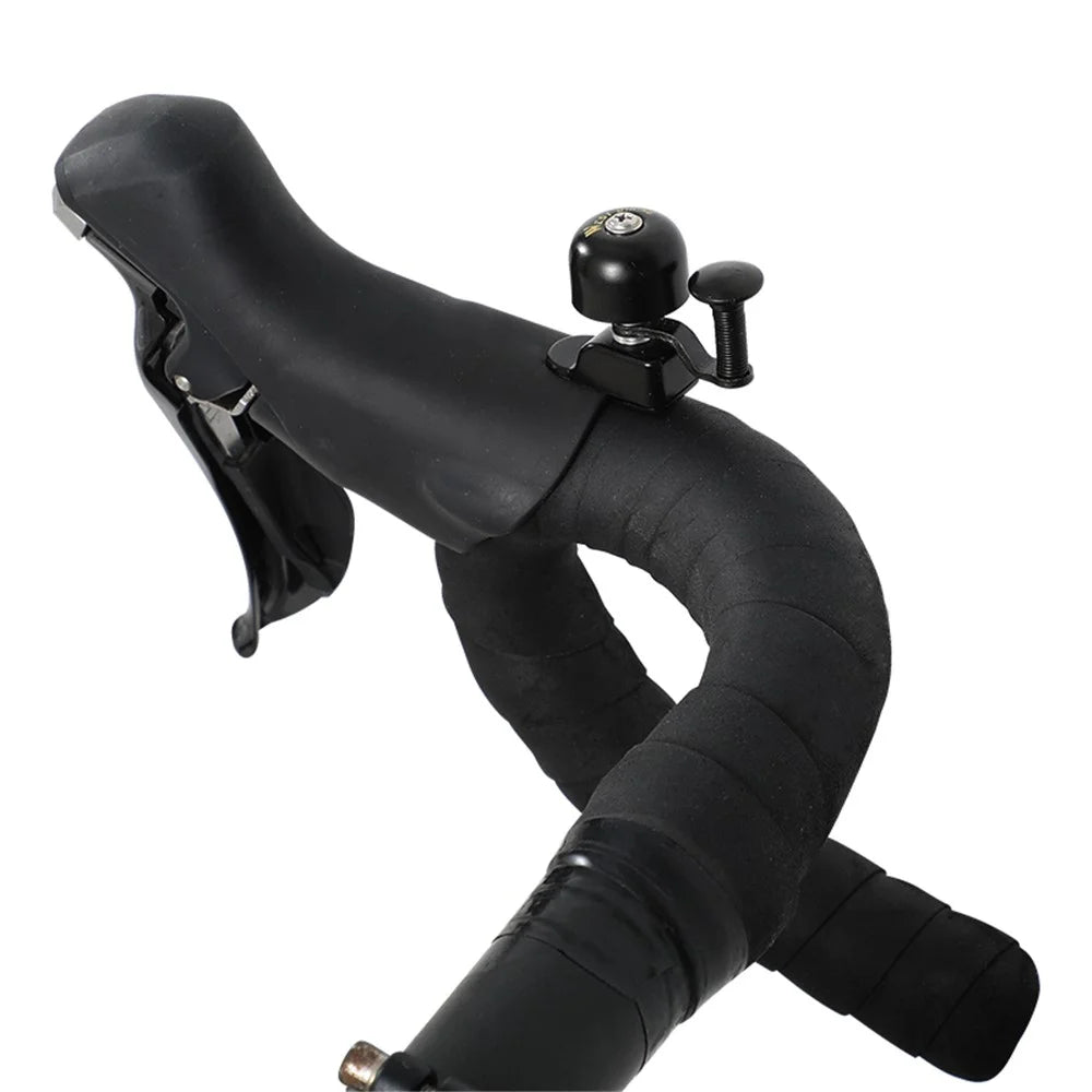 WEST BIKING YP1602782 Cycling Handlebar Tape Shockproof Cycling Wrap with End Plug and Bike Bell - Black - 3