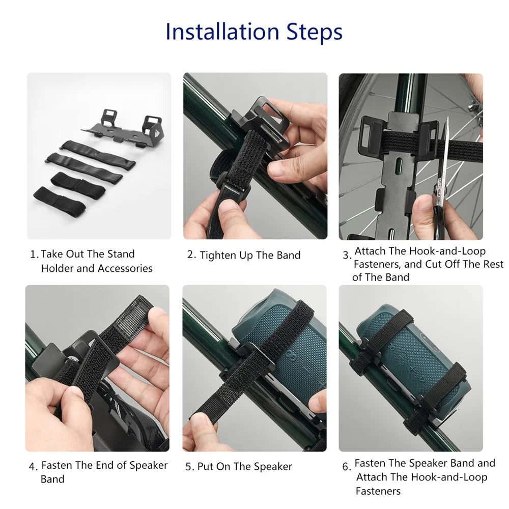 Bike Bottle Cage Mount Holder Portable Bluetooth-compatible Speaker Mount Fixed Strap Cup Holder - 7