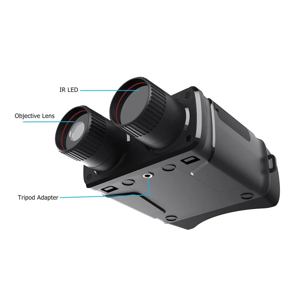A1 Plus 2K HD Binocular Infrared Night Vision 4X Optical Zoom Infrared Spotlight Telescope with Screw Adapter for Bird Watching Concert Hunting - 3