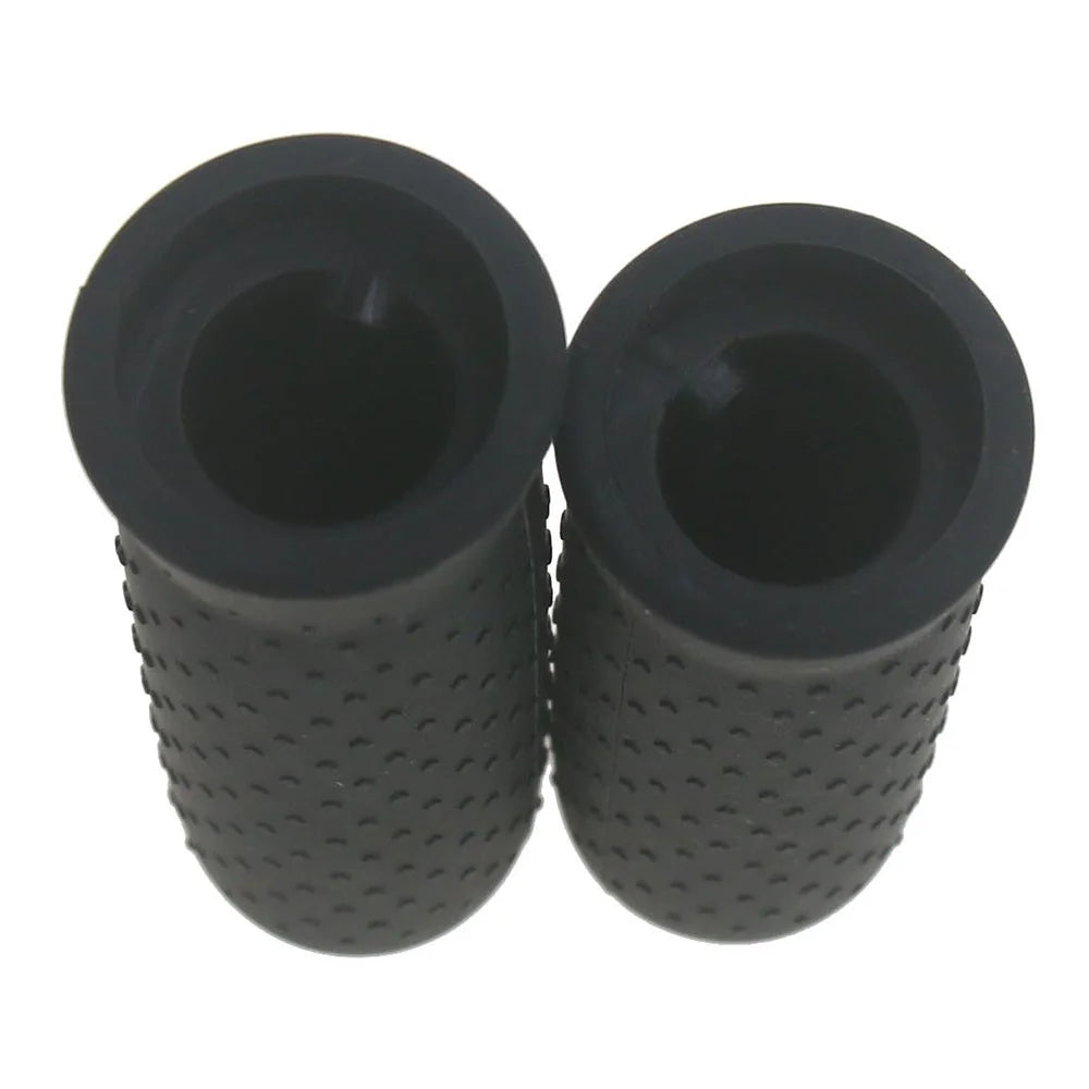 1 Pair Rubber Handlebar Grip for Ninebot Max G30, Electric Scooter Anti-slip Handlebar Grip Cover - Black - 3