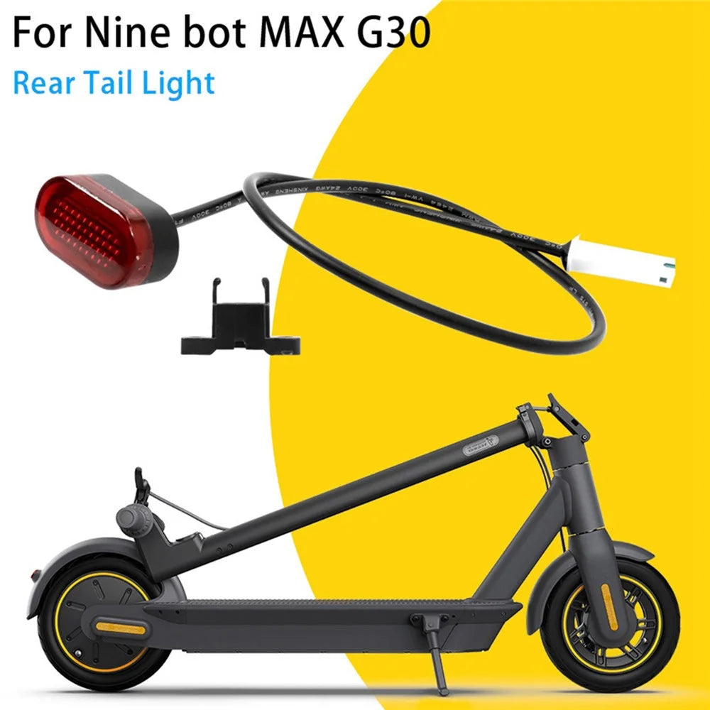 Rear Fender Tail Light for Ninebot Max G30 Electric Scooter Rear LED Light Warning Lamp - 4