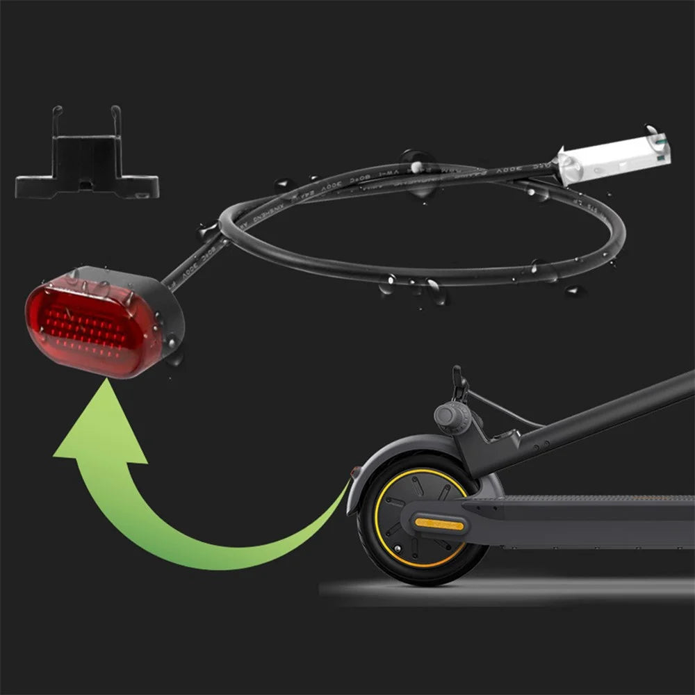 Rear Fender Tail Light for Ninebot Max G30 Electric Scooter Rear LED Light Warning Lamp - 6