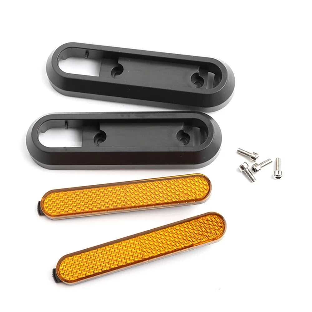 1 Pair for Xiaomi M365/Pro/1S/Pro2 Electric Scooter Rear Wheel Reflective Protective Cover Left+Right Side Decorative Shell - 4