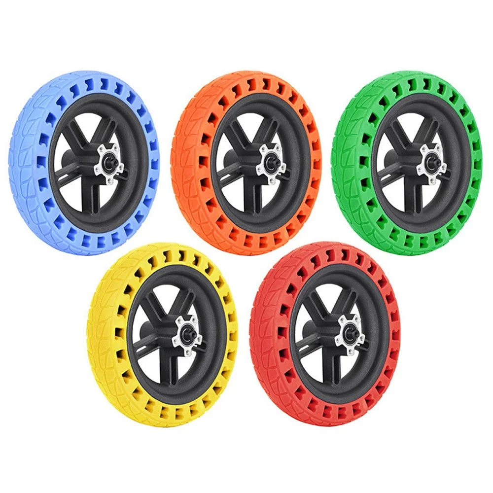 8.5inch Rubber Solid Tire for Xiaomi M365 Pro / Pro 2 / Pro 3 Electric Scooter Shock Absorber Damping Tyre with Wheel Hub - Blue - 5