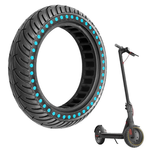 For Xiaomi M365 / M365 Pro / Pro 2 Electric Scooter 8.5-Inch Anti-slip Rubber Scooter Outer Tire Shock-absorbing Solid Tire - Blue - 1