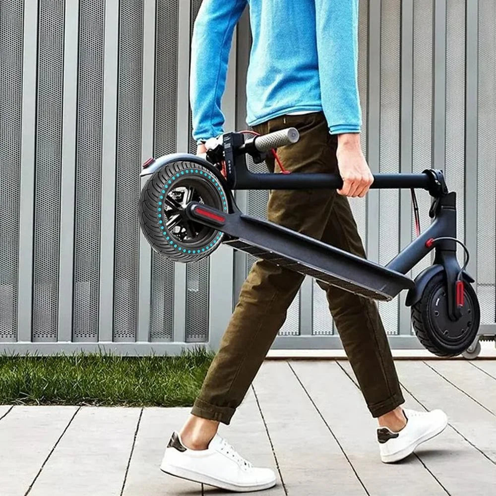 For Xiaomi M365 / M365 Pro / Pro 2 Electric Scooter 8.5-Inch Anti-slip Rubber Scooter Outer Tire Shock-absorbing Solid Tire - Blue - 3