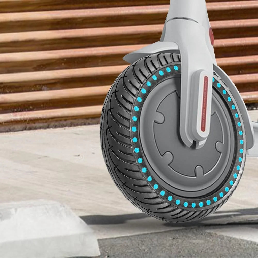 For Xiaomi M365 / M365 Pro / Pro 2 Electric Scooter 8.5-Inch Anti-slip Rubber Scooter Outer Tire Shock-absorbing Solid Tire - Blue - 4