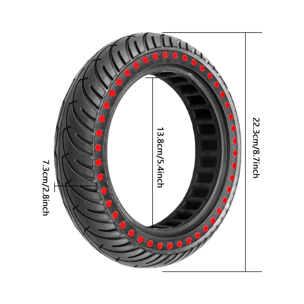 For Xiaomi M365 / M365 Pro / Pro 2 Electric Scooter 8.5-Inch Anti-slip Rubber Scooter Outer Tire Shock-absorbing Solid Tire - Blue - 7
