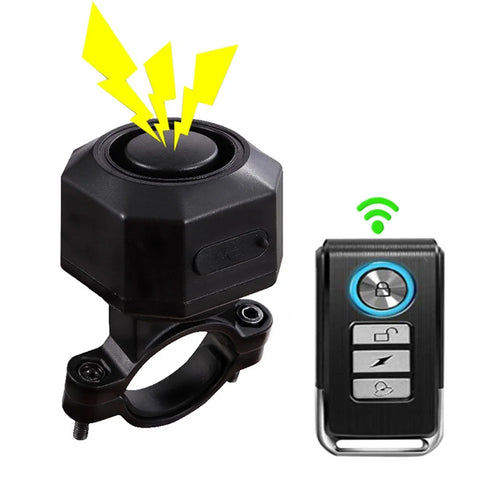 Wireless Bicycle Alarm USB Charging Bike Scooter Remote Control Anti-theft Detector Loud Sound Alarm - 1