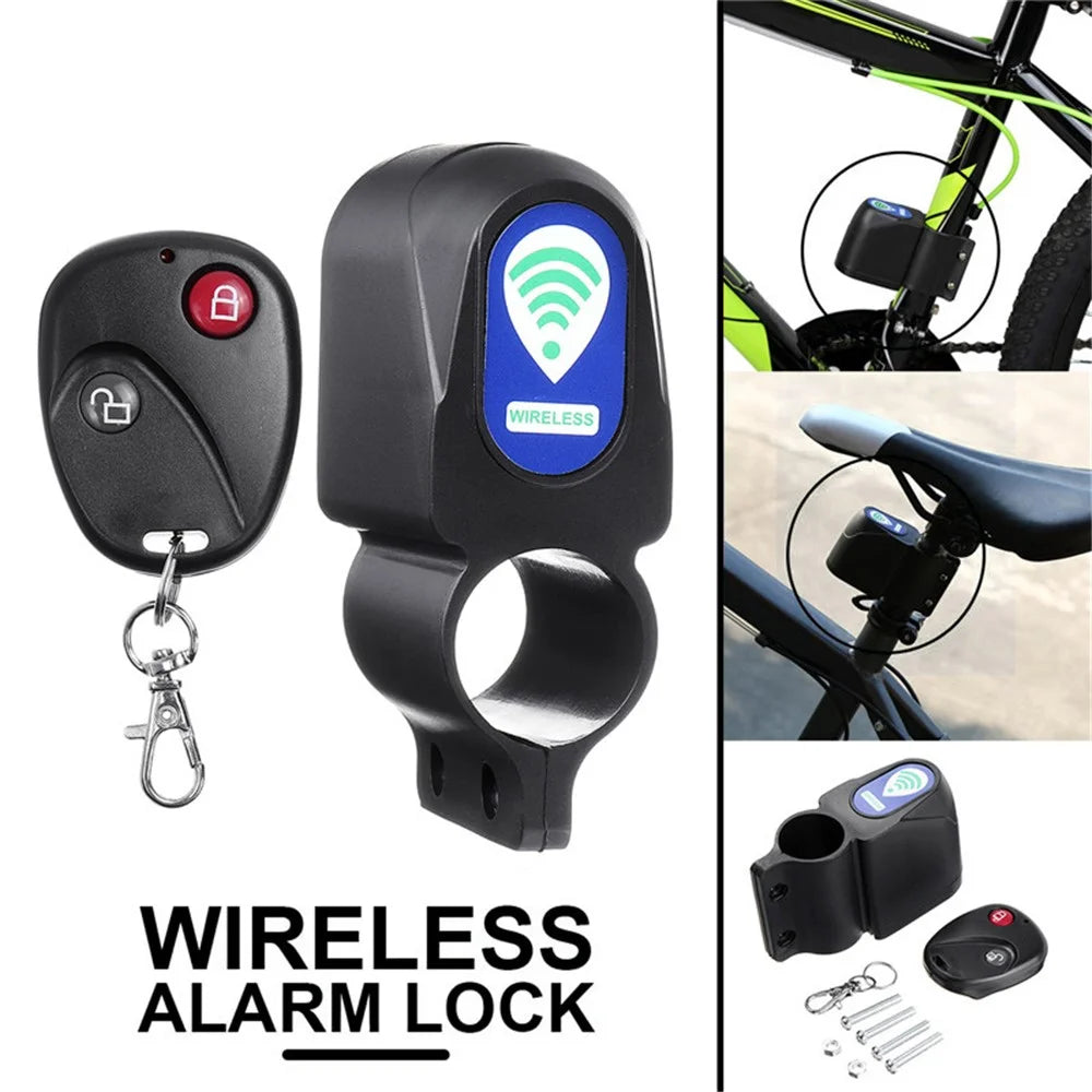 Anti-Theft Bike Lock 105db Alarm Security Lock Smart Wireless Remote Control Bike Bicycle Alarm Siren Cycling Lock - 3