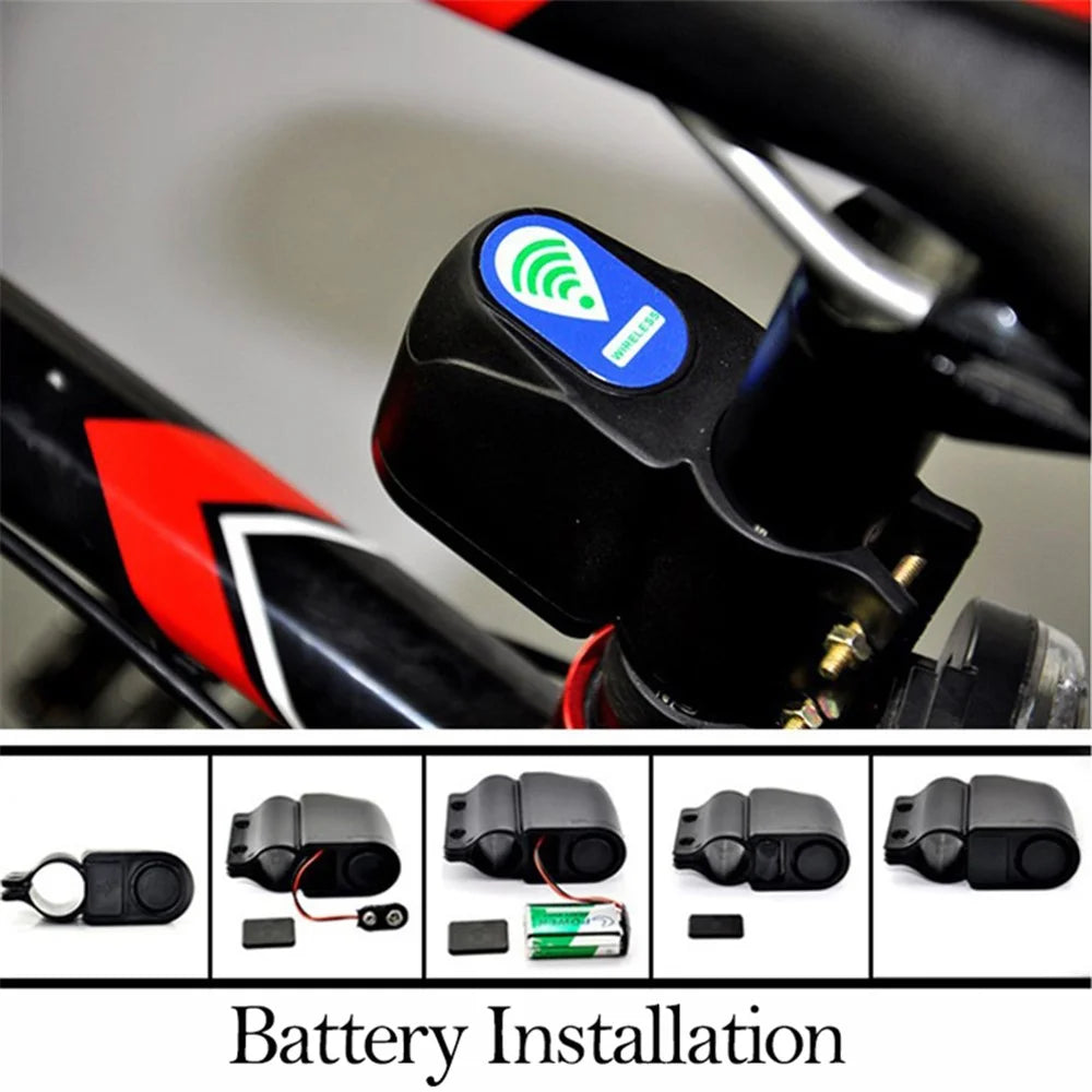 Anti-Theft Bike Lock 105db Alarm Security Lock Smart Wireless Remote Control Bike Bicycle Alarm Siren Cycling Lock - 4