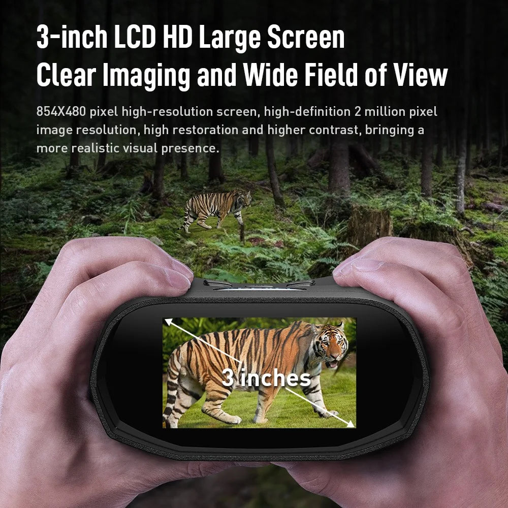 APEXEL APL-NV009 Digital Night Vision Binocular 3 inch Screen Photo Video Portable Infrared Night Vision Binocular - 3
