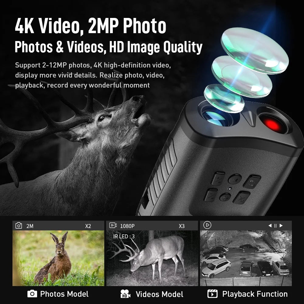 APEXEL APL-NV009 Digital Night Vision Binocular 3 inch Screen Photo Video Portable Infrared Night Vision Binocular - 4