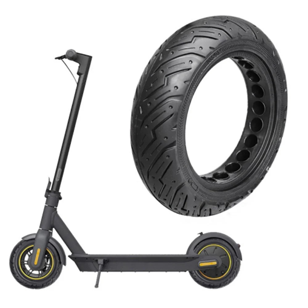 For Ninebot G30 Max Electric Scooter 10x2.5 Inch Solid Tire Rubber Anti-explosion E-Bike Replacement Wheel - 1