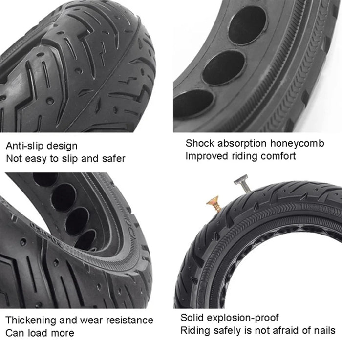 For Ninebot G30 Max Electric Scooter 10x2.5 Inch Solid Tire Rubber Anti-explosion E-Bike Replacement Wheel - 5