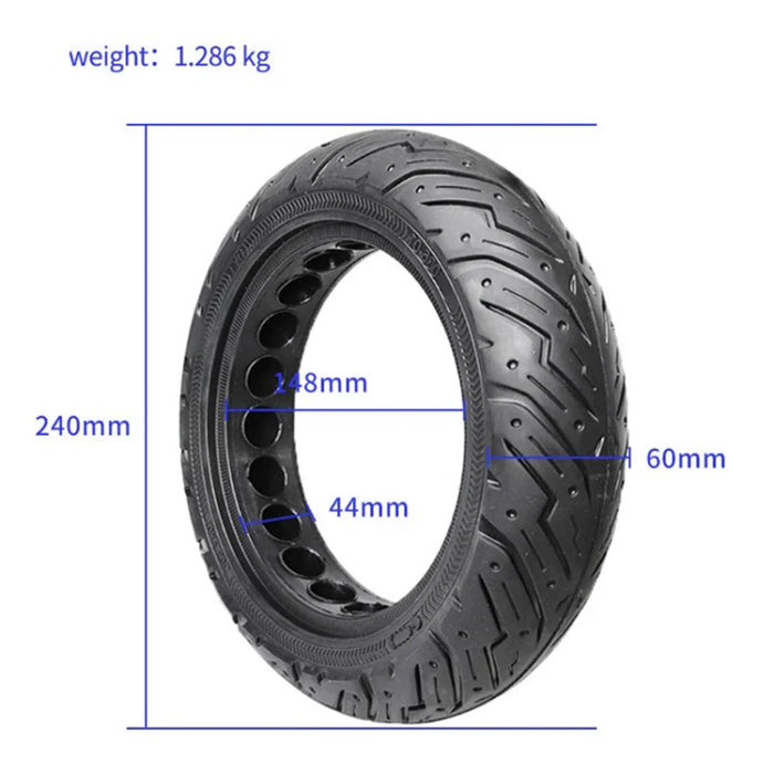 For Ninebot G30 Max Electric Scooter 10x2.5 Inch Solid Tire Rubber Anti-explosion E-Bike Replacement Wheel - 7