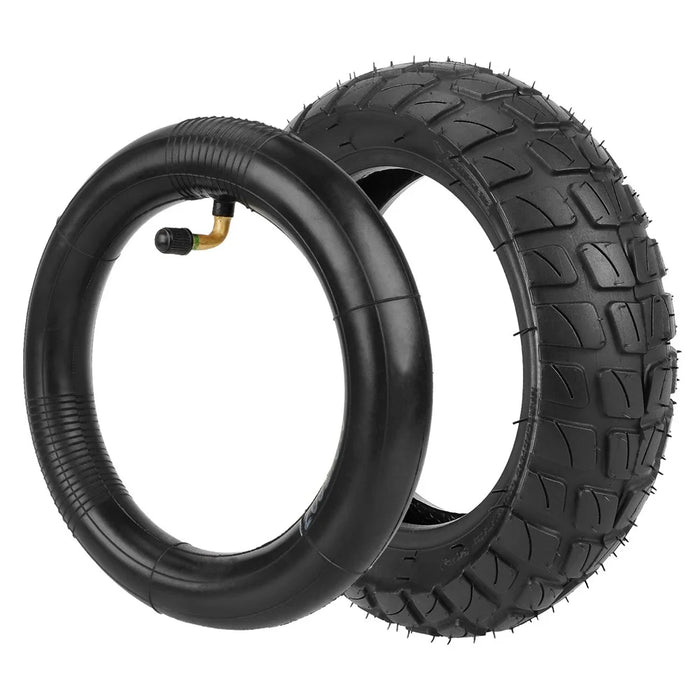 For VSETT 9 / 9+ / Zero 9 / Inokim Light 2 Scooters 8.5x3" Rubber Tyre Set with Angled Nozzle 81 / 2x2" Inner Tube - 1