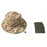 AOTU Camouflage Bucket Hat Cap with Anti-mosquito Head Net Face Mesh for Outdoor Camping Fishing - Khaki - 1