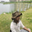 AOTU Camouflage Bucket Hat Cap with Anti-mosquito Head Net Face Mesh for Outdoor Camping Fishing - Khaki - 3