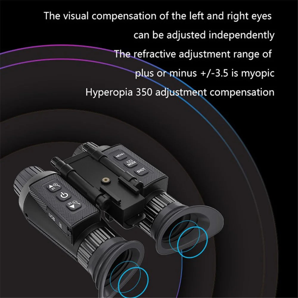 NV8300 Head-mounted Night Vision Naked Eye 3D Effect Binocular Night Vision Telescope Adjustable Interpupillary Distance - 5