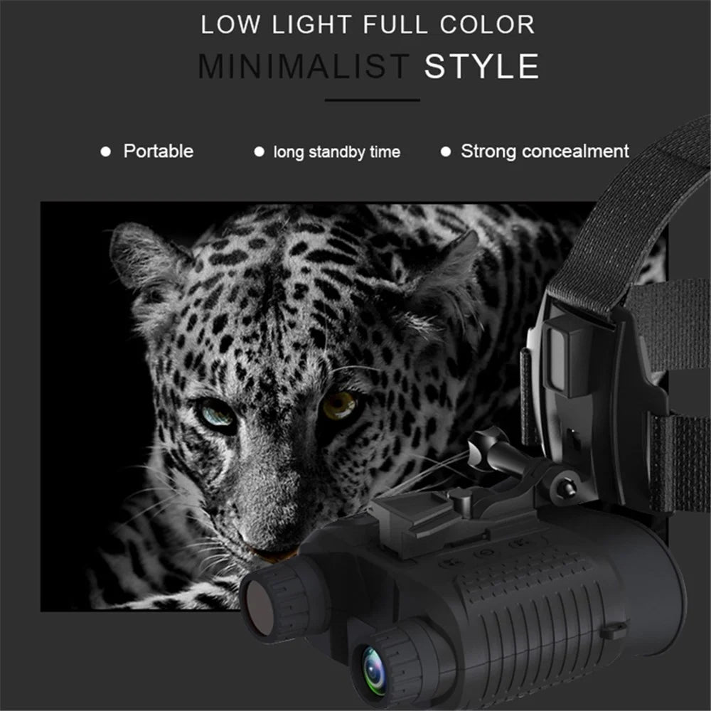 NV8160 Head Mounted Night Vision 8X Digital Zoom Hands-free Tactical Helmet Goggles 1080P HD Infrared Binoculars - 3