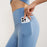 CK1621 Nuls Seamless Gym Leggings with Pockets Women Workout Fitness Jogging Yoga Pants - Blue / 4(S) - 4