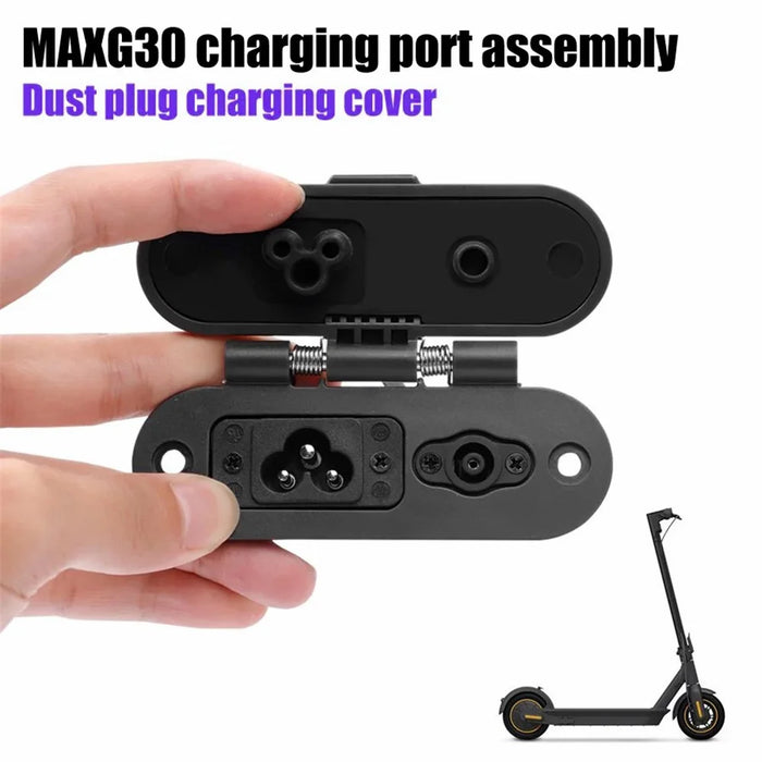 For Ninebot G30 Max Electric Scooter Charging Port Assembly Dust Plug Waterproof Cap - 3