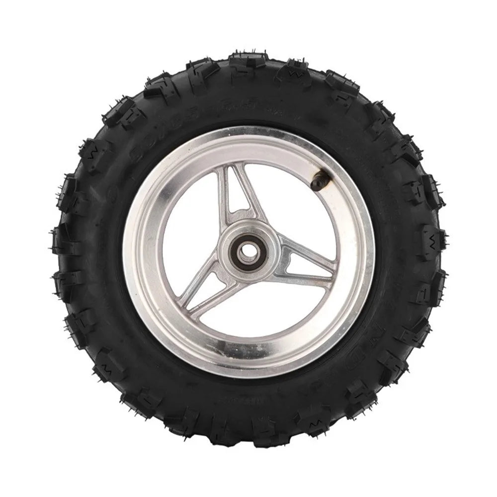 For KUGOO M5 11-inch Anti-slip Front Tire Electric Scooter Aluminum Alloy Hub Rubber Front Wheel - 2