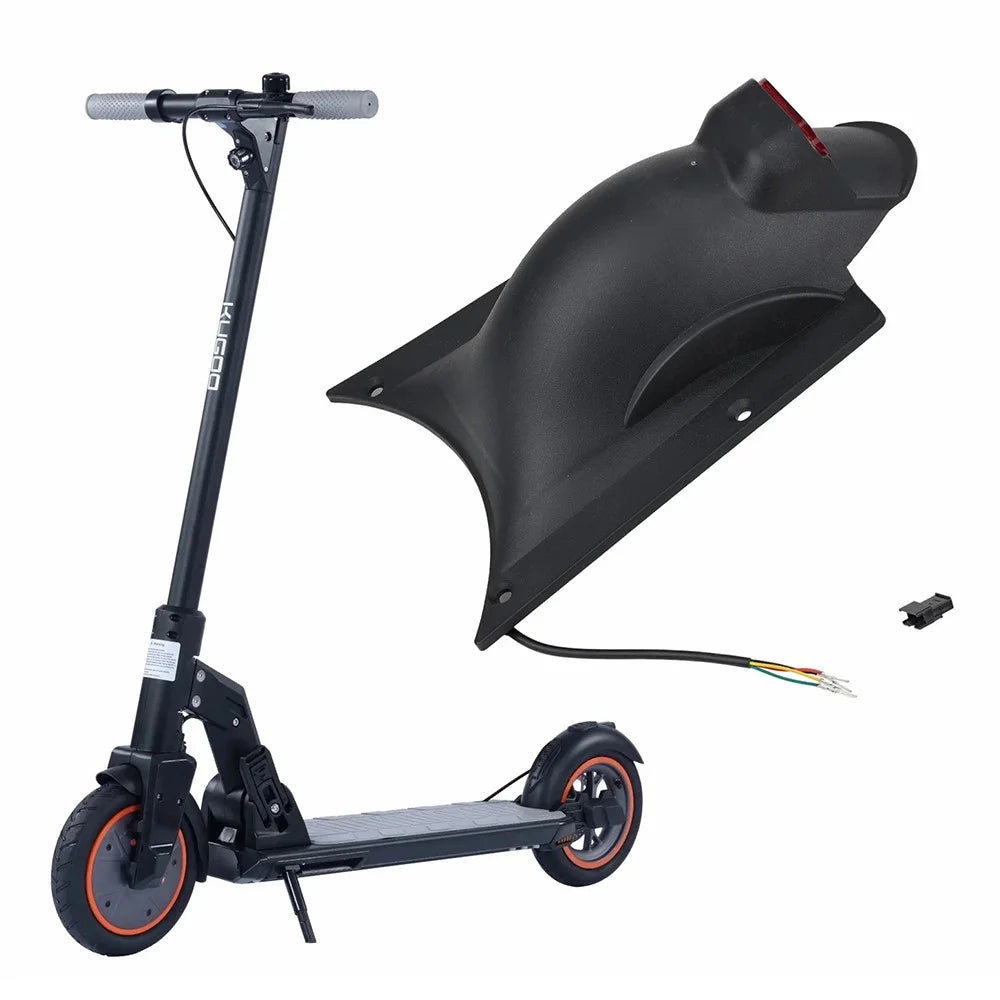 For KUGOO M2 Electric Scooter Widen Mudguard Plastic Rear Fender with Taillight - 2