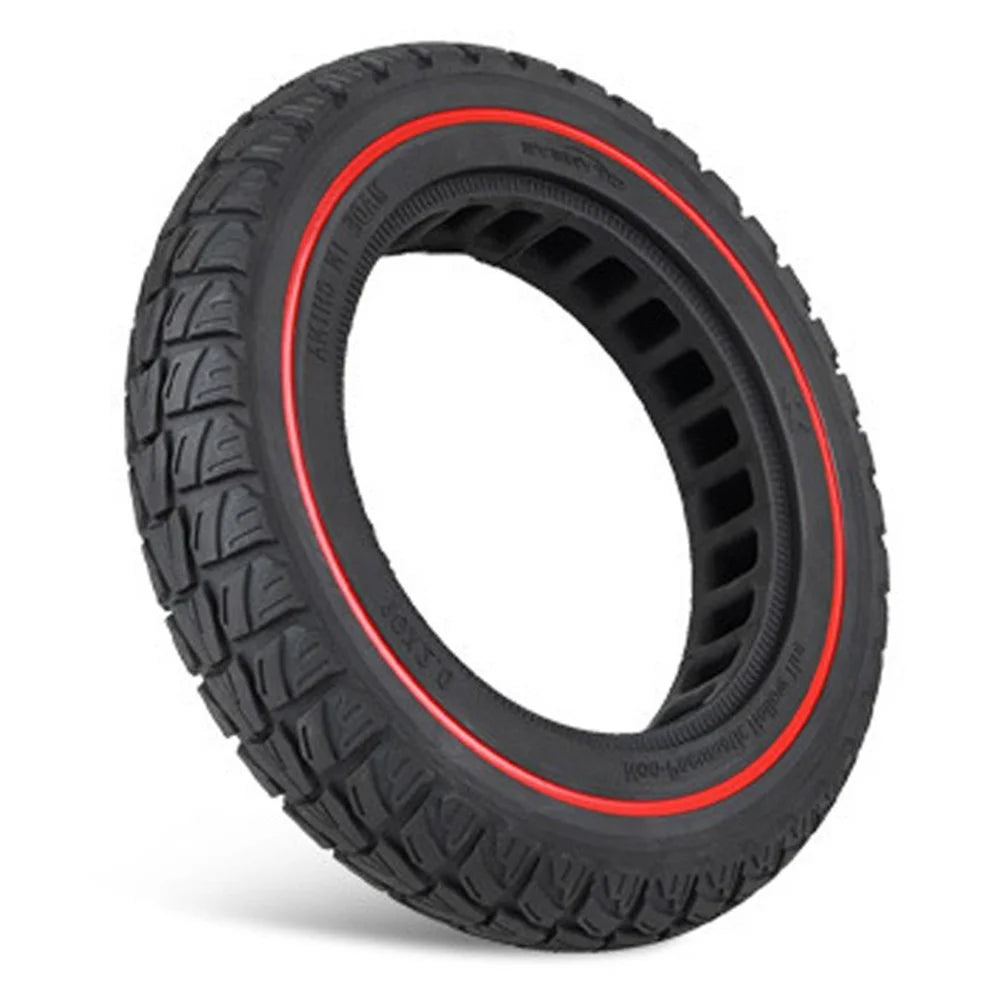 10 Inch Electric Scooter Anti-slip Replacement Tyre 10x2" Explosion-Proof Solid Tire - Red - 1