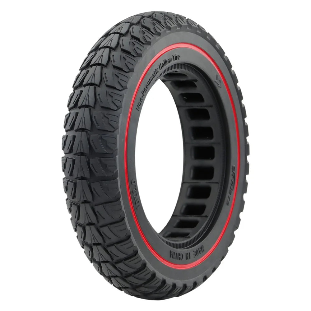 10 Inch Electric Scooter Anti-slip Replacement Tyre 10x2" Explosion-Proof Solid Tire - Red - 3