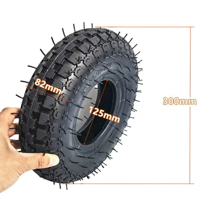 10-inch Electric Scooter Inner+Outer Tires Shock-absorbing Anti-slip Rubber Wheels - 4
