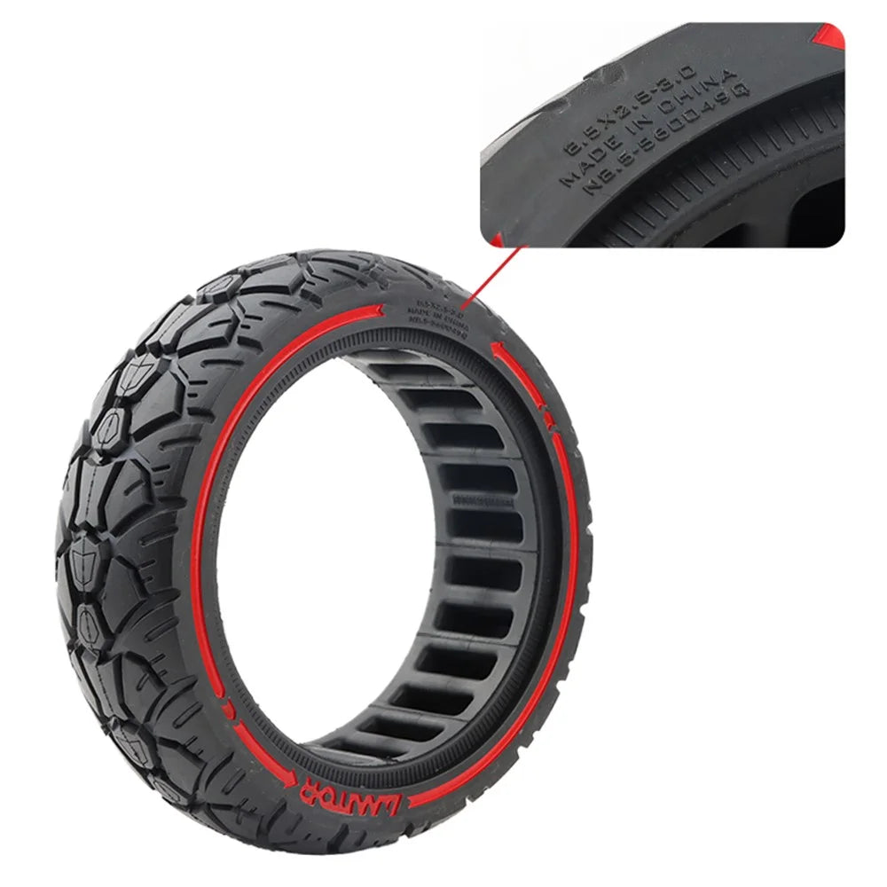 AIMITE 8.5 Inch Electric Scooter Anti-Slip Replacement Tyre 56mm Tread Grooves Off-Road Solid Tire - 6
