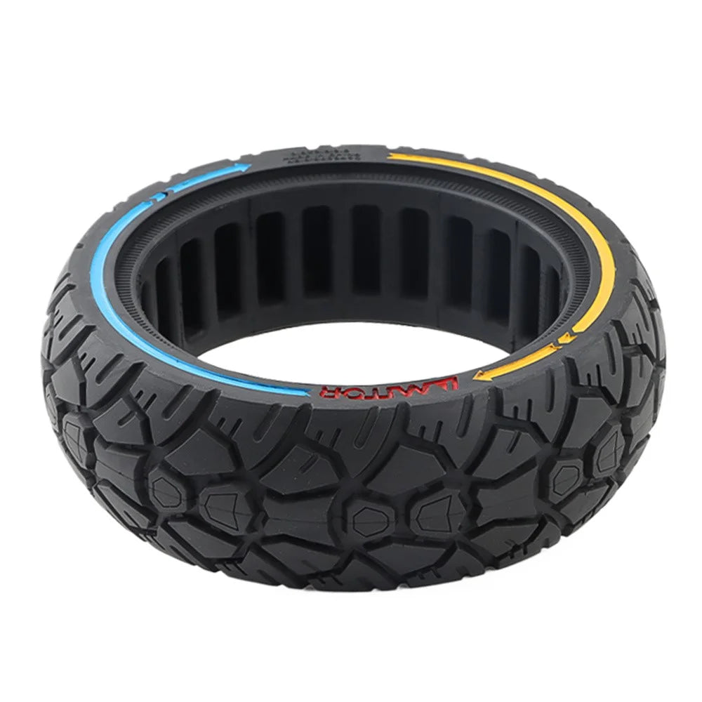 AIMITE 8.5 Inch Electric Scooter Rubber Tire Dual Color 56mm Tread Grooves Off-Road Solid Tire - 4