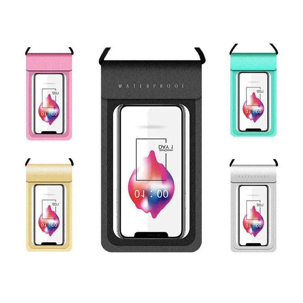 30m Depth Waterproof Bag Highly Sealed Touch Screen Phone Pouch for iPhone Samsung Huawei etc. - Gold - 4