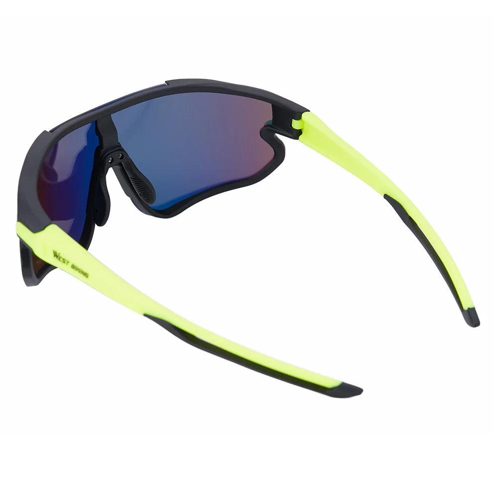 WEST BIKING Outdoor Sports Polarized Sunglasses Running Driving Cycling Sunglasses for Men/Women - Green - 6
