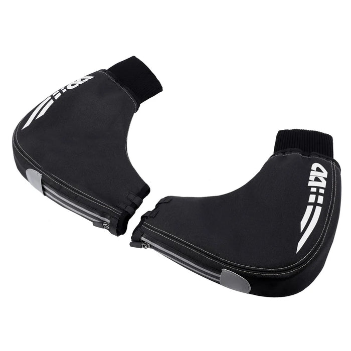WEST BIKING Sports Cycling Bike Gloves Windproof Thickened Bike Motor Bar Covers Winter Thermal Cover Bike Hand Warmer - Black - 5