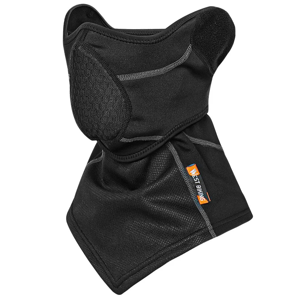 WEST BIKING Winter Thermal Cycling Mask Scarf Safety Reflective Windproof Riding Face Guard - 3