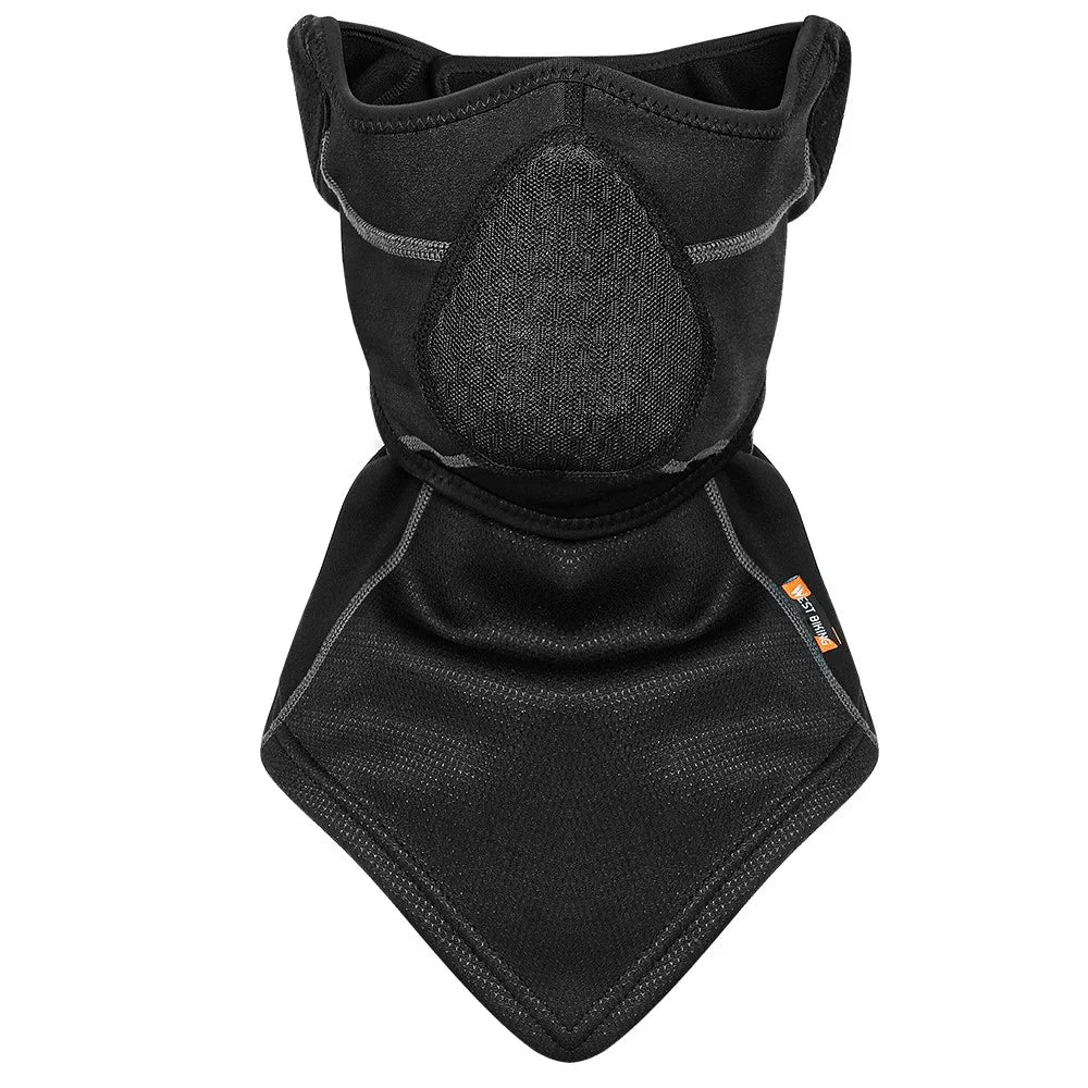 WEST BIKING Winter Thermal Cycling Mask Scarf Safety Reflective Windproof Riding Face Guard - 4